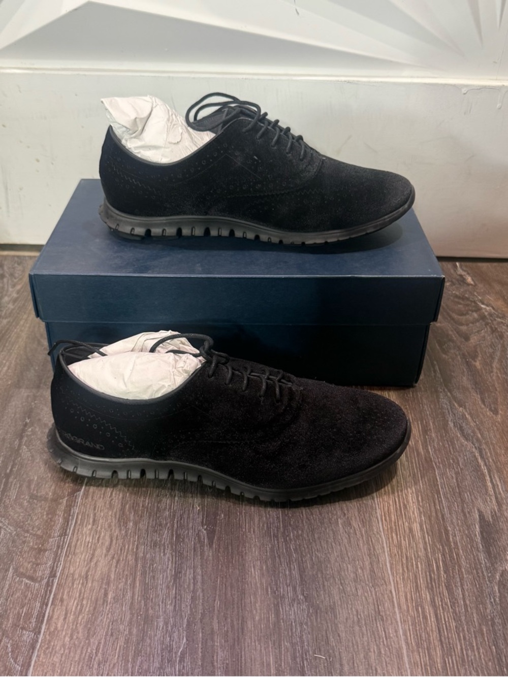 Cole Haan zerogrand velvet oxford womens • 6.5
